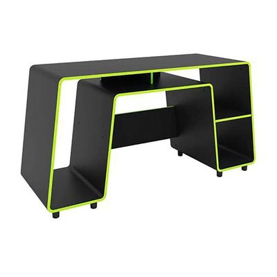 Mesa Gamer London Espaço Para Cpu Verde