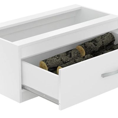 Caixa De Lenha Embutida Cl N2 Branco - Completa Móveis