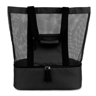 Bolsa Praia Com Compartimento Termico Piscina Campo Preto