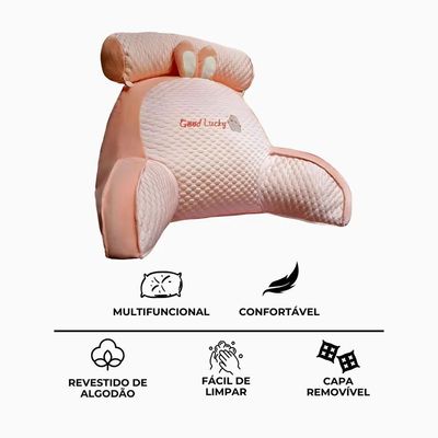 Travesseiro Multifuncional De Descanso E Apoio Rosa