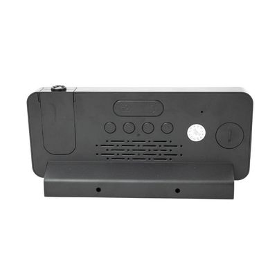 Relogio Alarme Led Espelhado Usb Com Projetor De Hora Preto