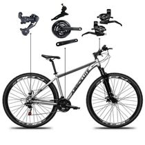 Bicicleta Aro 29 Absolute 21 Marchas Quadro Alumínio Freio A Disco Mtb - Cinza - 15 Cinza