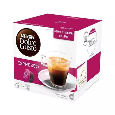 Cápsulas Nescafé Dolce Gusto Espresso 10 Unidades 60g UNICA