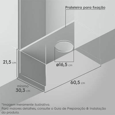 Depurador de Ar Electrolux 60cm Retrátil Preto Efficient com Luz de Led (DE6RP) 127V
