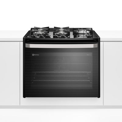 Fogão de Embutir 5 bocas Electrolux Preto Experience Mesa Vidro e Tripla Chama (FE5EP) 220V