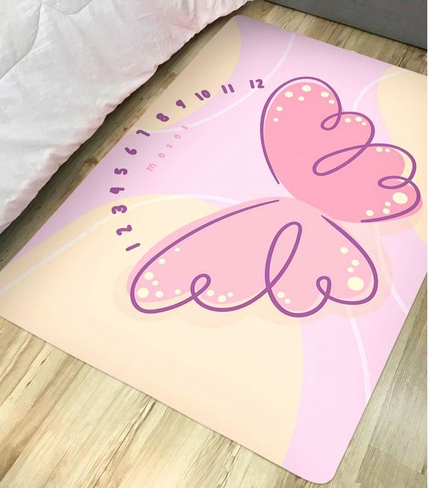 Tapete Infantil Multiuso Tapetes Júnior Rosa