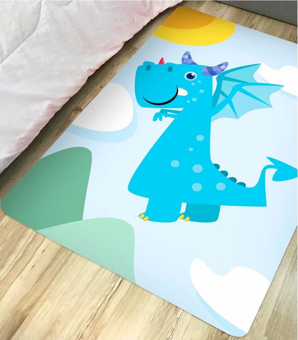 Tapete Infantil Multiuso Tapetes Júnior Azul