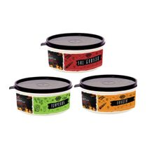 Kit Potes para Churrasco 3 Peças 750ml DM Plas Unica
