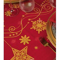 Toalha de Mesa Renda Natalina 1,50 x 2,20 m Lepper Vermelho