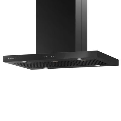 Coifa de Ilha Electrolux 90cm Preta Pro Series com Painel Touch e Filtro Baffle (90CIV) 127V