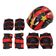 Kit Esportivo Infantil 7 Peças Capacete Joelheiras Ajustáveis