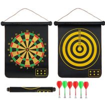Jogo De Dardos Magnético Grande Dupla Face 38cm Com 6 Dardos Seguro E Divertido Para Todas As Idades