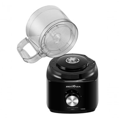 Multiprocessador Britânia 1000W 3 Em 1 Lâminas Inox BMP900C 220V