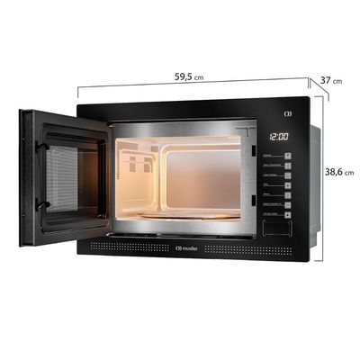 Micro-ondas De Embutir Mueller 25 Litros Preto MME25K Preto 220V