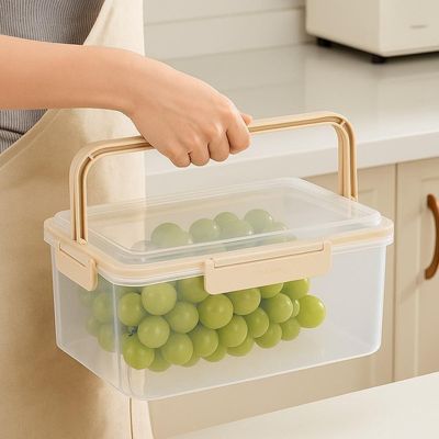 Kit 5 Potes Herméticos Com Trava Lateral Organizadores Multiuso Para Geladeira E Despensa