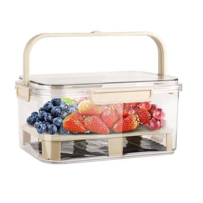 Kit 5 Potes Herméticos Com Trava Lateral Organizadores Multiuso Para Geladeira E Despensa