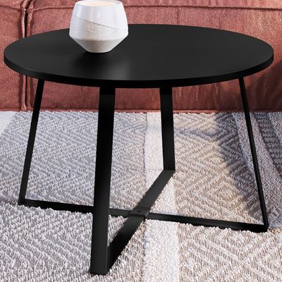 Mesa De Centro Para Sala De Estar 27948 Preto Artesano Preto