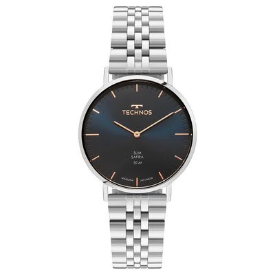 Relógio Technos Masculino Slim Prata - 2025luh-1a