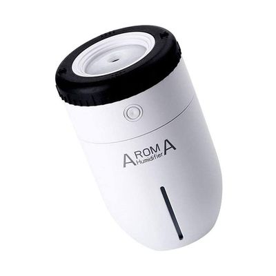 Umidificador De Ar Portatil Purificador Usb Lens Aroma Branco