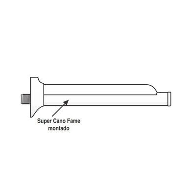 Super Cano Fame Para Duchas E Chuveiros 30cm Branco