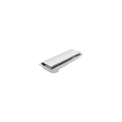 Ralo Linear Com Tampa Em Aço Inox Tramontina Em Pvc Slim 7x25 Cm