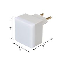 Luz Noturna Automática Margirius Clean 0,3w Led Bivolt Branco