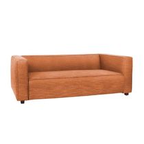 Sofá Namoradeira Amsterdam 1,40m Veludo Terracota - Inova Decorações