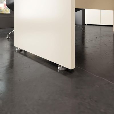 Mesa Para Escritório Com Tampo Duplo 25mm Tundra - Off White E Cedro