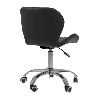 Conjunto 3 Cadeiras Office Eiffel Slim Giratória Ajustável Preta