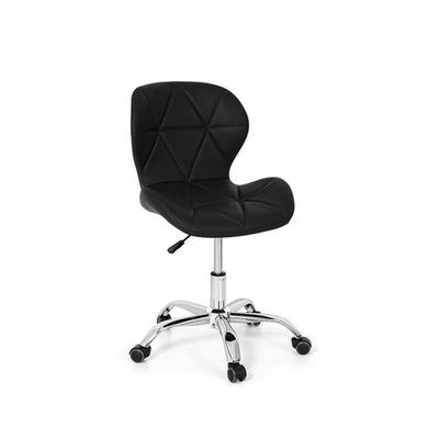 Conjunto 3 Cadeiras Office Eiffel Slim Giratória Ajustável Preta