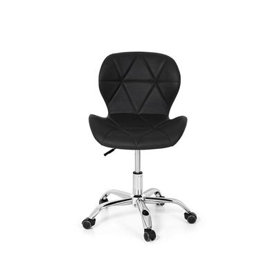 Conjunto 3 Cadeiras Office Eiffel Slim Giratória Ajustável Preta