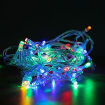 Cordão Com 50 Lampadas De Led Formato Pequena Gota 5 Metros Fio Crystal Cores Colorido