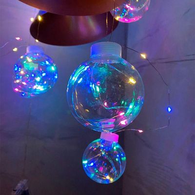 Varal Led 10 Lampadas Bola Incandescentes Fio De Fada Colorido