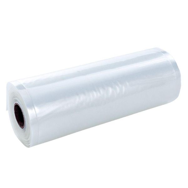 Rolo Bobina Saco Embalagem Seladora A Vacuo Ranhuras 28 Cm X 5 Metros