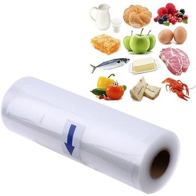 Rolo Bobina Saco Embalagem Seladora A Vacuo Ranhuras 28 Cm X 5 Metros