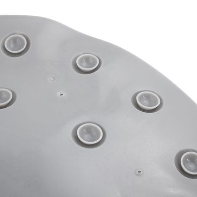 Tapete Antiderrapante Box Banheiro Lava Pes Massageador Com Ventosas Cinza
