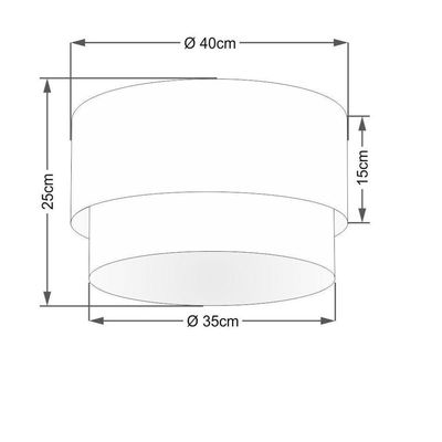 Plafon Para Corredor Cilíndrico Sc-3045 Cúpula Cor Rosa Bebê Branco
