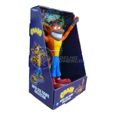 Boneco Action Figure Crash Bandicoot Articulado 25cm