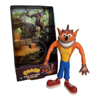 Boneco Action Figure Crash Bandicoot Articulado 25cm