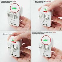 Adaptador Tomada Universal Padrão 150 Países Bivolt