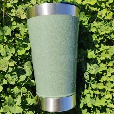 Copo Térmico C/ Tampa E Abridor 473Ml Inox - Verde