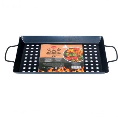 Assadeira Grill Retangular 39,5cm X 20cmx 2,5cm - Clink