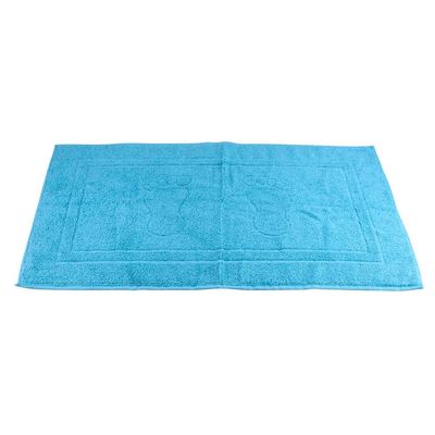 Toalha de Piso Pegada Camesa Azul Turquesa