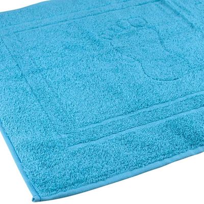 Toalha de Piso Pegada Camesa Azul Turquesa