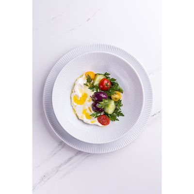 Aparelho de Jantar, Chá e Sobremesa 20 Peças Germer Shell em Porcelana – Branco
