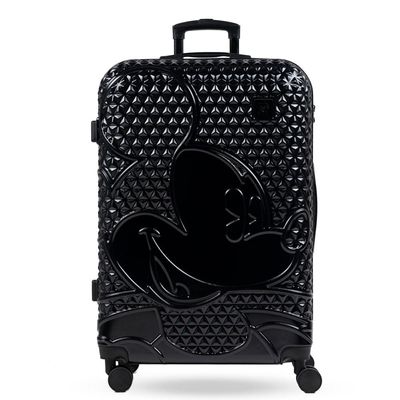 Mala de Viagem Grande 32 Kg ABS 4 Rodas Mickey Epcot Preta G / Preto