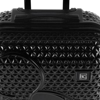 Mala de Viagem Grande 32 Kg ABS 4 Rodas Mickey Epcot Preta G / Preto