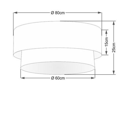 Plafon Para Quarto Cilíndrico Sq-3021 Cúpula Cor Verde Limão Branco