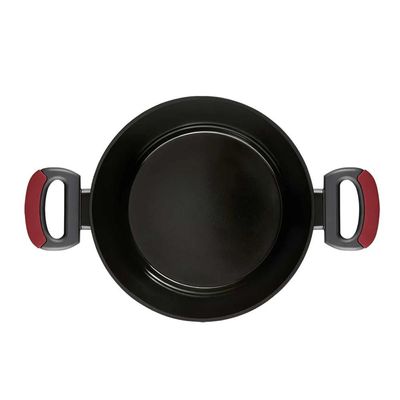 Caçarola Oxford Everyday Vermelha Antiaderente 24cm para Indução