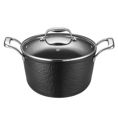 Caçarola Antiaderente Oxford Gourmet Martelado Preta 28cm para Indução e Forno